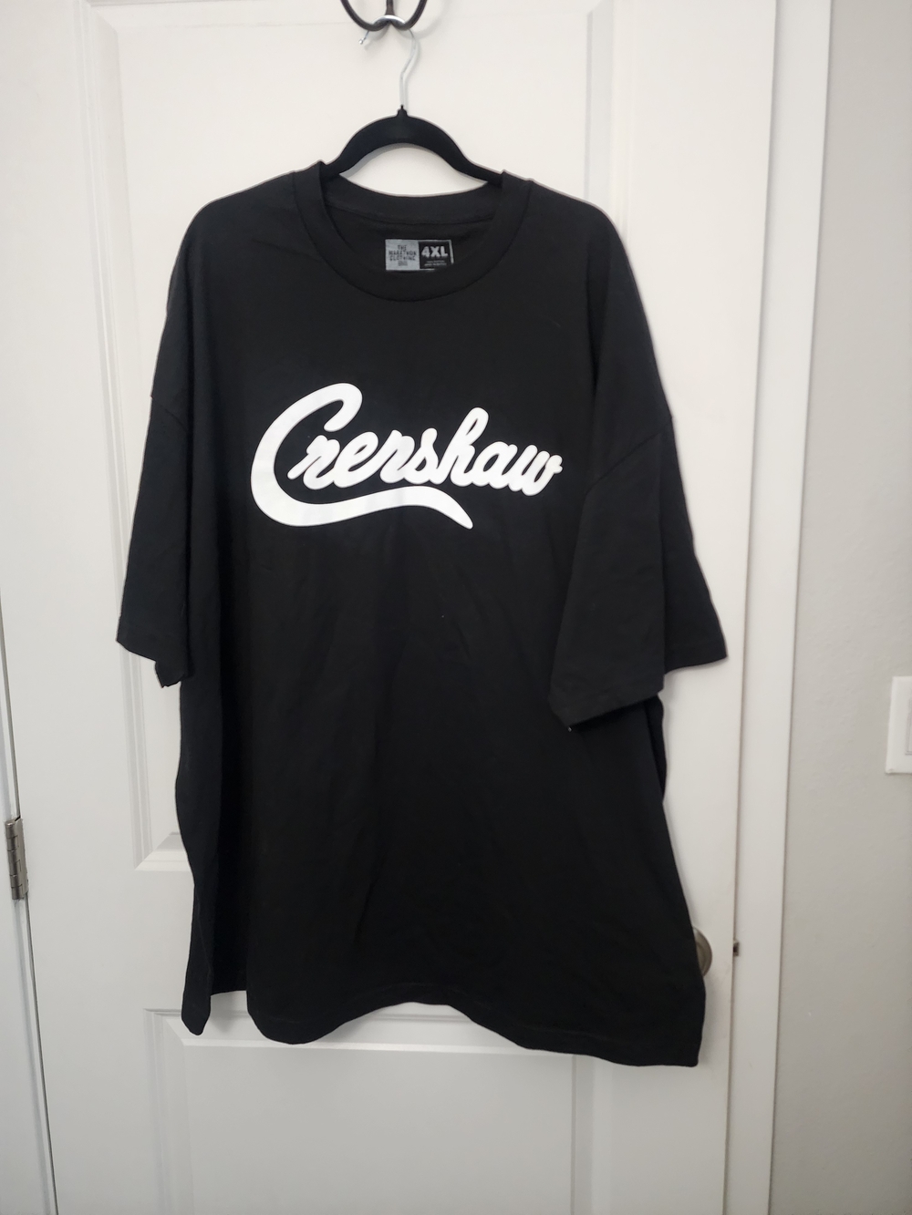 The Marathon Clothing Black 'Crenshaw' Script Tee